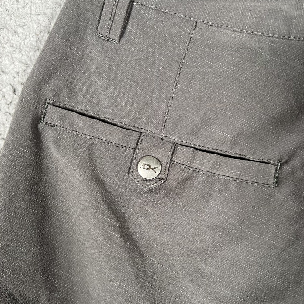 Dakine Shorts Mens 29 Gray Amphibian Hybrid Chino Quick Dry Casual Preppy Logo - Picture 13 of 14